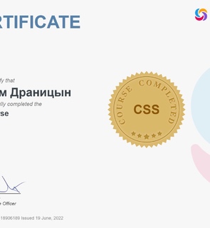 Сертификат Sololearn CSS